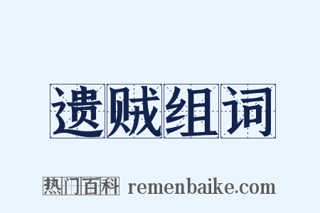 遗贼组词是什么意思的图片